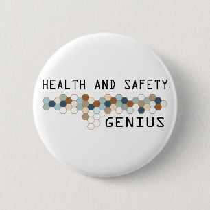 Gesundheits-und Sicherheits-Genie Button