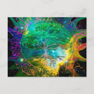 Gesundheits- und Vitalbaum Postkarte