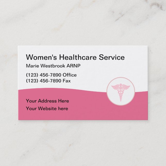 Gesundheitsamt für Frauen Visitenkarte (Vorderseite)