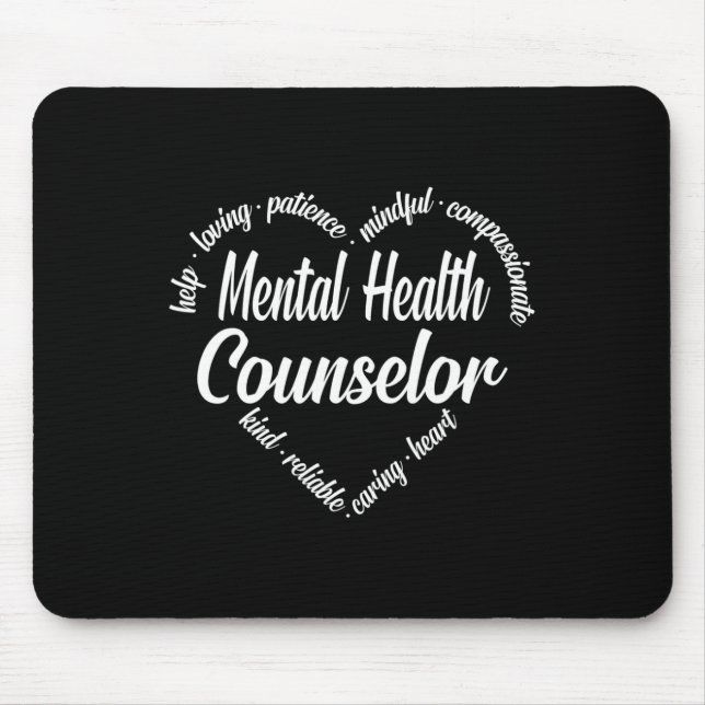 Gesundheitsberater Herzwolke Mousepad (Vorne)