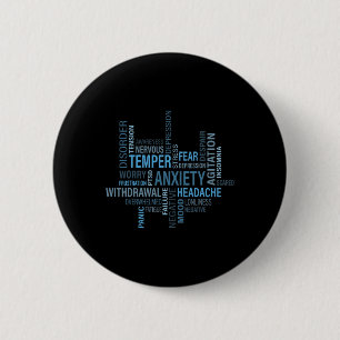 Gesundheitsbewusstsein Angst Depression Störung Button