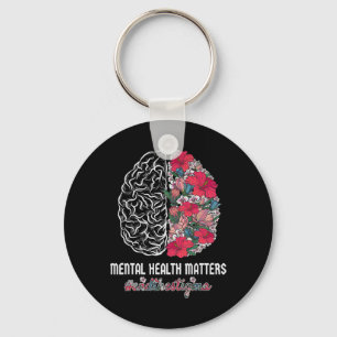 Gesundheitsbewusstsein beendet das psychische Bewu Schlüsselanhänger