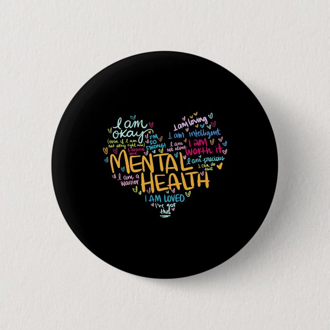 Gesundheitsbewusstsein Depression 1 Button (Vorderseite)