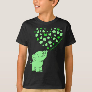 Gesundheitsbewusstsein Elefant Herzen Unterstützer T-Shirt