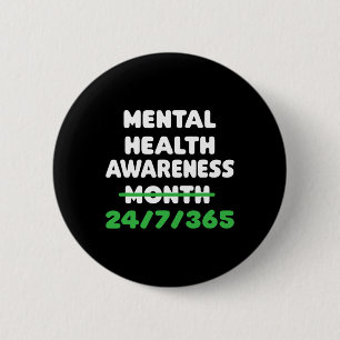Gesundheitsbewusstsein für Suizidprävention Button