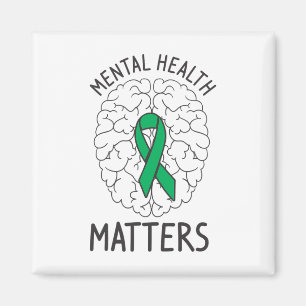 Gesundheitsbewusstsein Monat Psychische Gesundheit Magnet