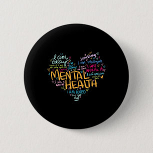 Gesundheitsbewusstsein verleiht Depression Button