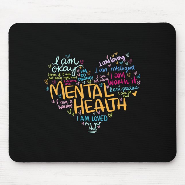 Gesundheitsbewusstsein verleiht Depression Mousepad (Vorne)