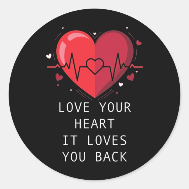 Gesundheitsbewusstsein wird rot gesunder Aufkleber (Vorderseite)