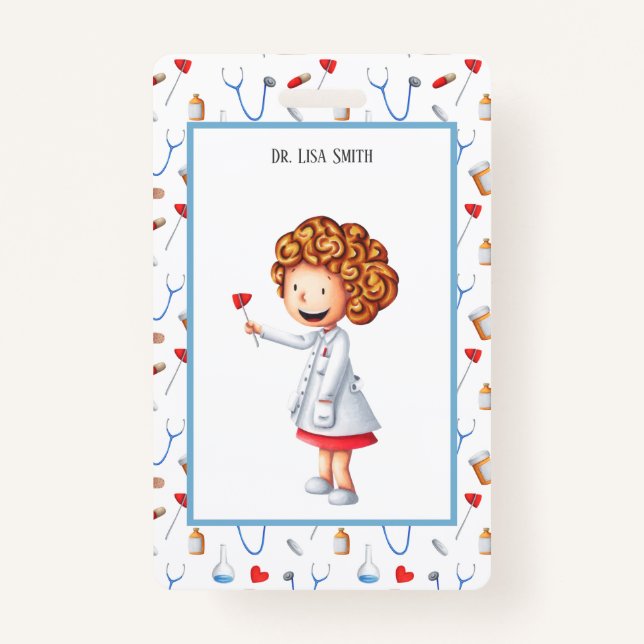 Gesundheitsfacharzt oder Krankenpfleger Personalis Ausweis (Vorderseite)