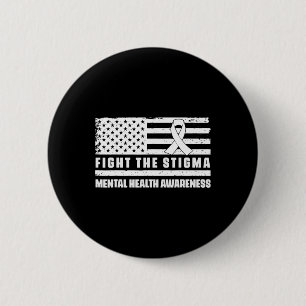 Gesundheitsflagge in den USA Wir tragen grüne psyc Button
