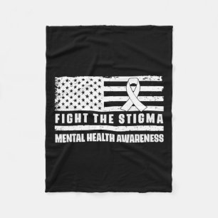 Gesundheitsflagge in den USA Wir tragen grüne psyc Fleecedecke
