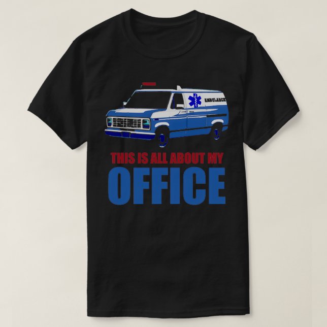 Gesundheitsfürsorge Frontline Ambulanzfahrer rette T-Shirt (Design vorne)