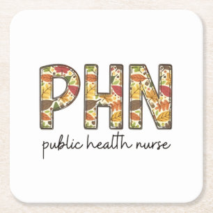 Gesundheitsfürsorge Sweatshirt PHN RN Shirt Niedli Rechteckiger Pappuntersetzer