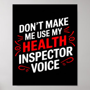 Gesundheitsinspektor Beruf Gesundheitswesen  Poster