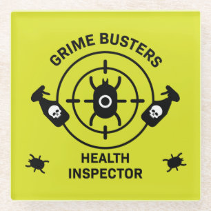 Gesundheitsinspektor Glasuntersetzer