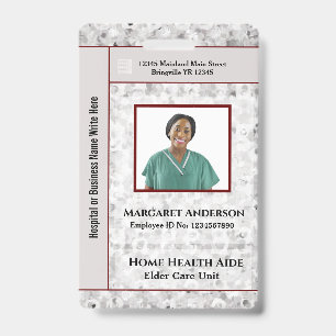Gesundheitskrankenhausmitarbeiter-ID-Identifikatio Ausweis