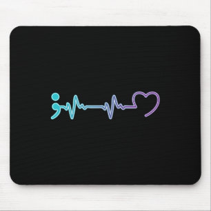 Gesundheitskrankheit Herzschlag Suizidprävention Mousepad