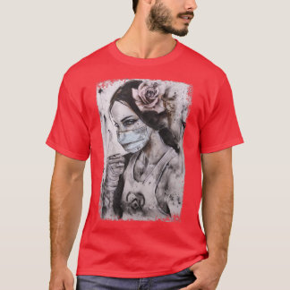 Gesundheitskrieger-Maske T-Shirt