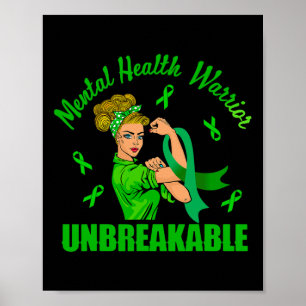 Gesundheitskrieger Unzerbrechliches Bewusstsein St Poster
