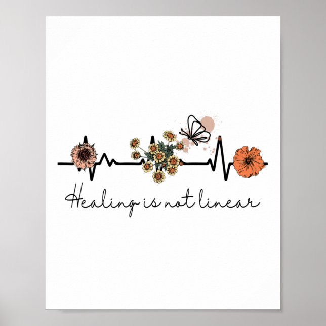 Gesundheitskursheilung ist nicht linear poster (Vorne)
