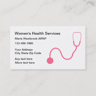 Gesundheitsmedizinerin für Frauen Visitenkarte
