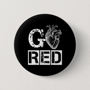 Gesundheitsmonat Februar Amerikanische Herzgesundh Button