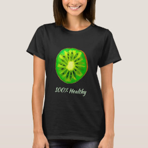 Gesundheitsmotto Pop Art Zitrus Kiwi Frucht T-Shirt