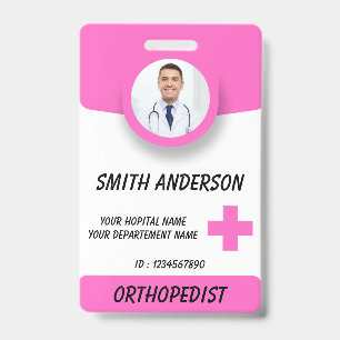 Gesundheitspflege-Krankenschwester-Foto-ID-Ausweis Ausweis