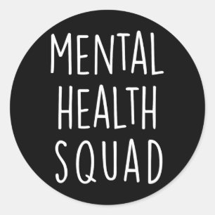Gesundheitspolade beendet Stigma psychische Gesund Runder Aufkleber