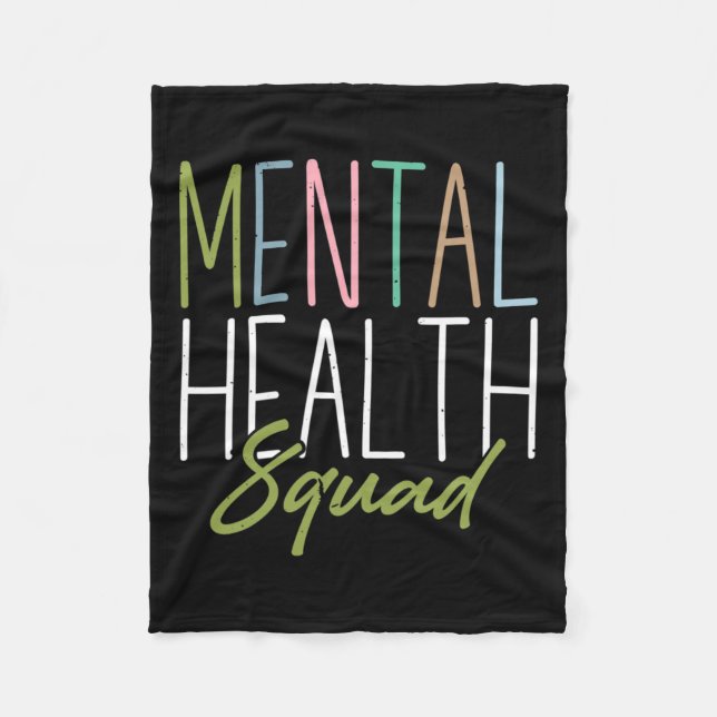 Gesundheitspolster Mental Health Awareness Fleecedecke (Vorderseite)