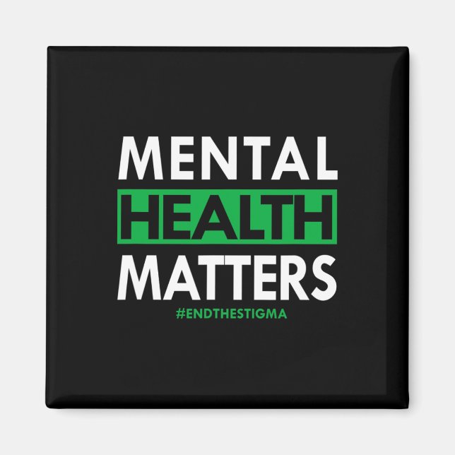 Gesundheitsprobleme beenden das Stigma-Bewusstsein Magnet (Vorne)