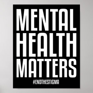 Gesundheitsprobleme beenden das Stigma Mental Heal Poster