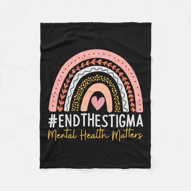 Gesundheitsprobleme beenden das Stigma Rainbow Boh Fleecedecke (Vorderseite)