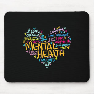 Gesundheitsprobleme Bewusstsein Herz Muttertag Mousepad