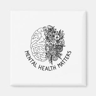 Gesundheitsprobleme Blume des menschlichen Gehirns Magnet