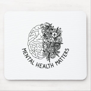 Gesundheitsprobleme Blume des menschlichen Gehirns Mousepad