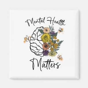 Gesundheitsprobleme Blume Gehirnpsychische Gesundh Magnet