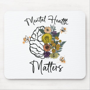 Gesundheitsprobleme Blume Gehirnpsychische Gesundh Mousepad