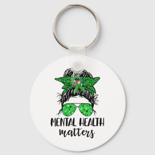 Gesundheitsprobleme - Bun-Geschenk Mental Health A Schlüsselanhänger