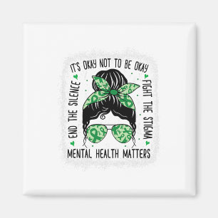 Gesundheitsprobleme: Bun Mental Health Awareness Magnet