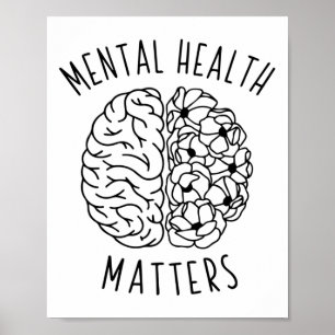 Gesundheitsprobleme des menschlichen Gehirns Grafi Poster