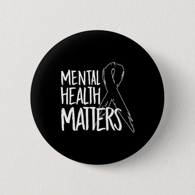 Gesundheitsprobleme Design Suizid für Bewusstseins Button (Vorderseite)