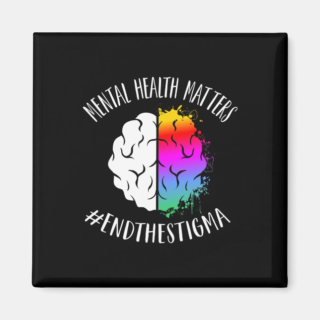 Gesundheitsprobleme glücklich Ende Stigma Bewussts Magnet (Vorne)