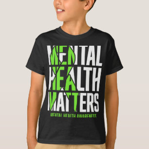 Gesundheitsprobleme Green Ribon Mental Health Awar T-Shirt