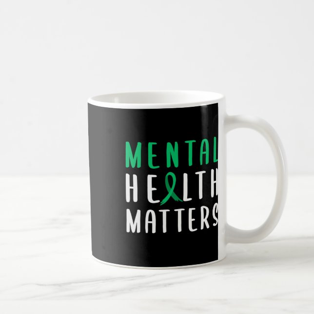 Gesundheitsprobleme Grüner Ribbon Kaffeetasse (Rechts)