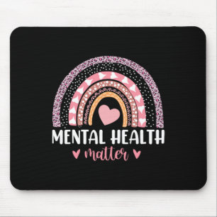 Gesundheitsprobleme Leopard Herzrosa Regenbogen Aw Mousepad