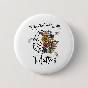 Gesundheitsprobleme Mental Health Awareness Button