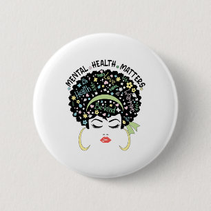 Gesundheitsprobleme Psychische Gesundheitsbewussts Button