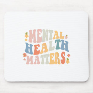 Gesundheitsprobleme Sei nett Groovy Retro Mental A Mousepad